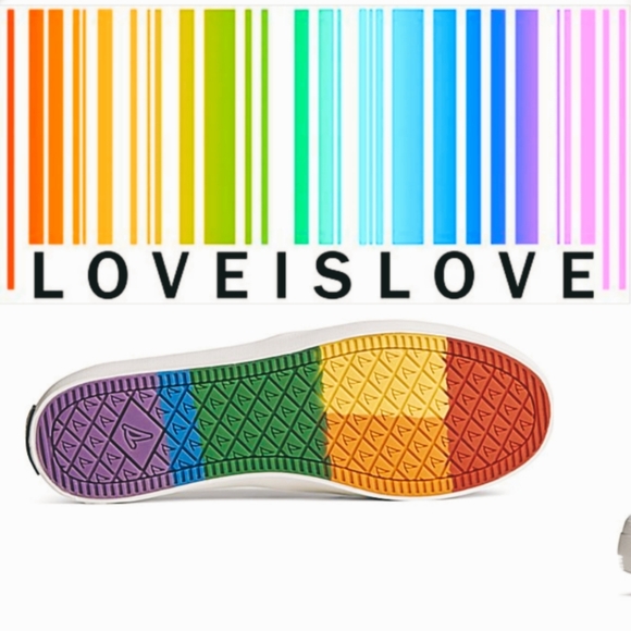 Sperry Peace Rainbow Pride NWT BNIB Top Siders Slipons Boat Limited Edition - Picture 7 of 17